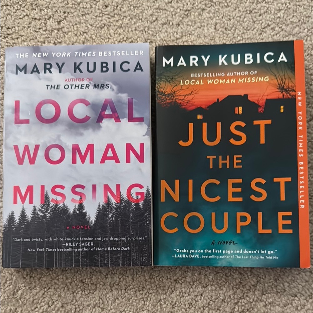 Mary Kubica Book Set - Local Woman Missing & Just the Nicest Couple